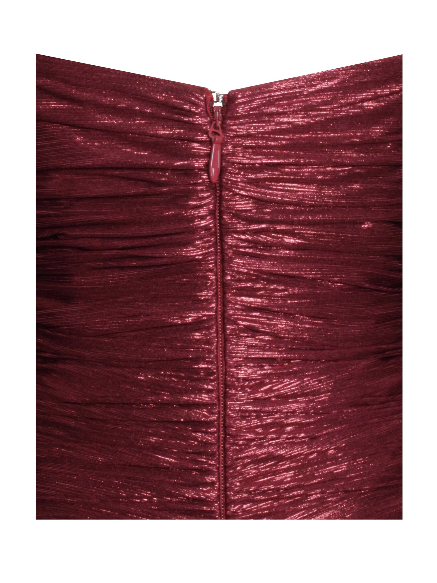 Sable Ruched Burgundy Glitter Mermaid Gown - Miss Circle