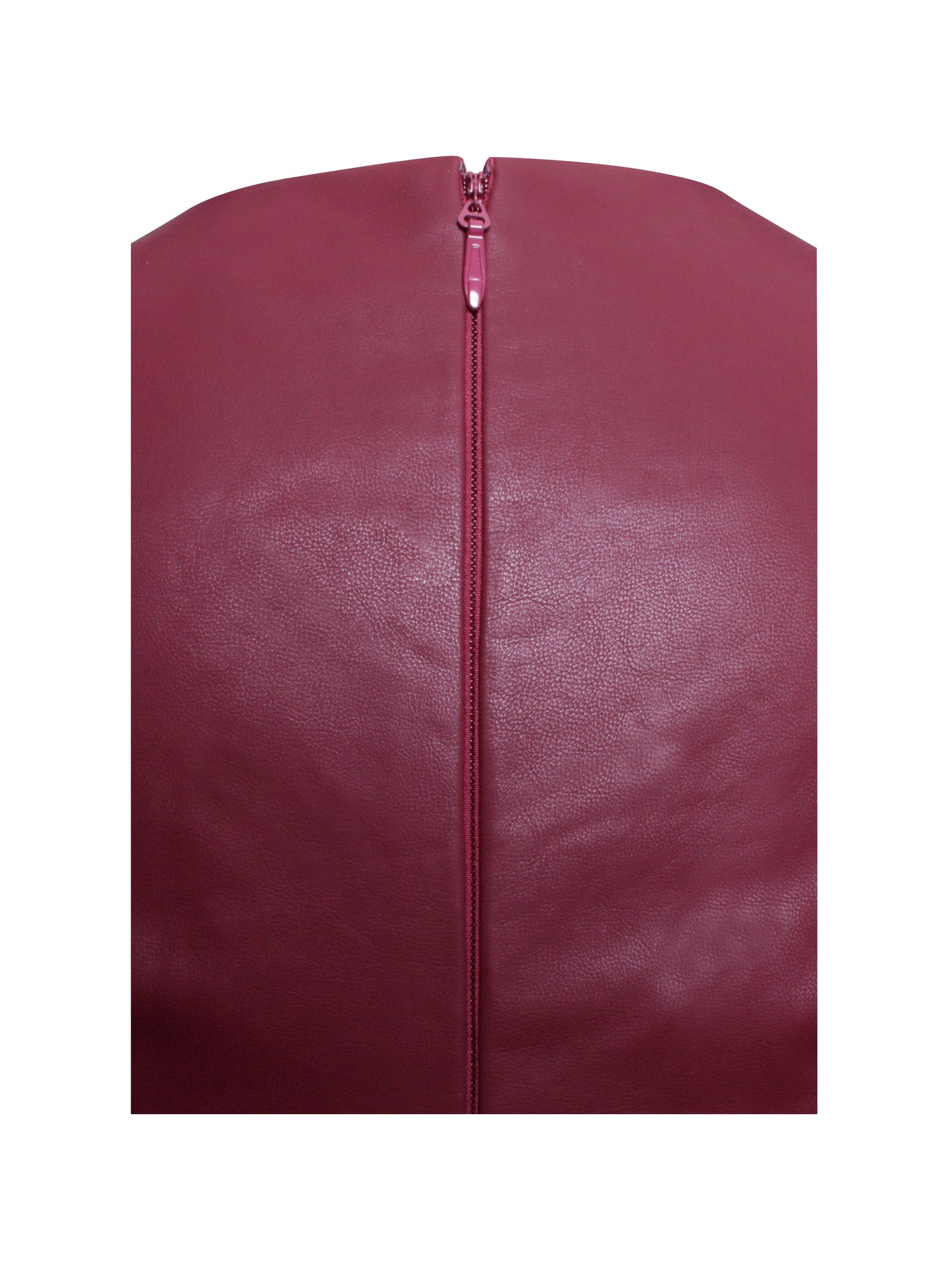 Baila Burgundy Vegan Leather Blazer Mini Dress - Miss Circle