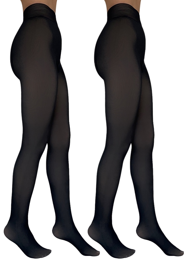 Thermal Fleece Tights - Black