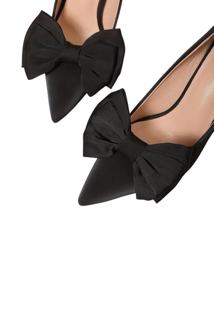 Bow Shoe Clips - Black