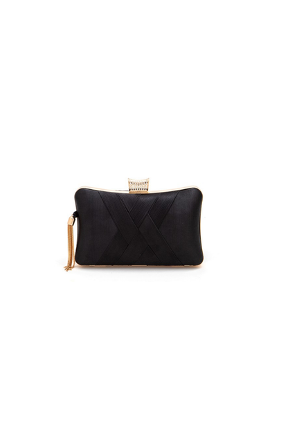 Satin Pleated Clutch