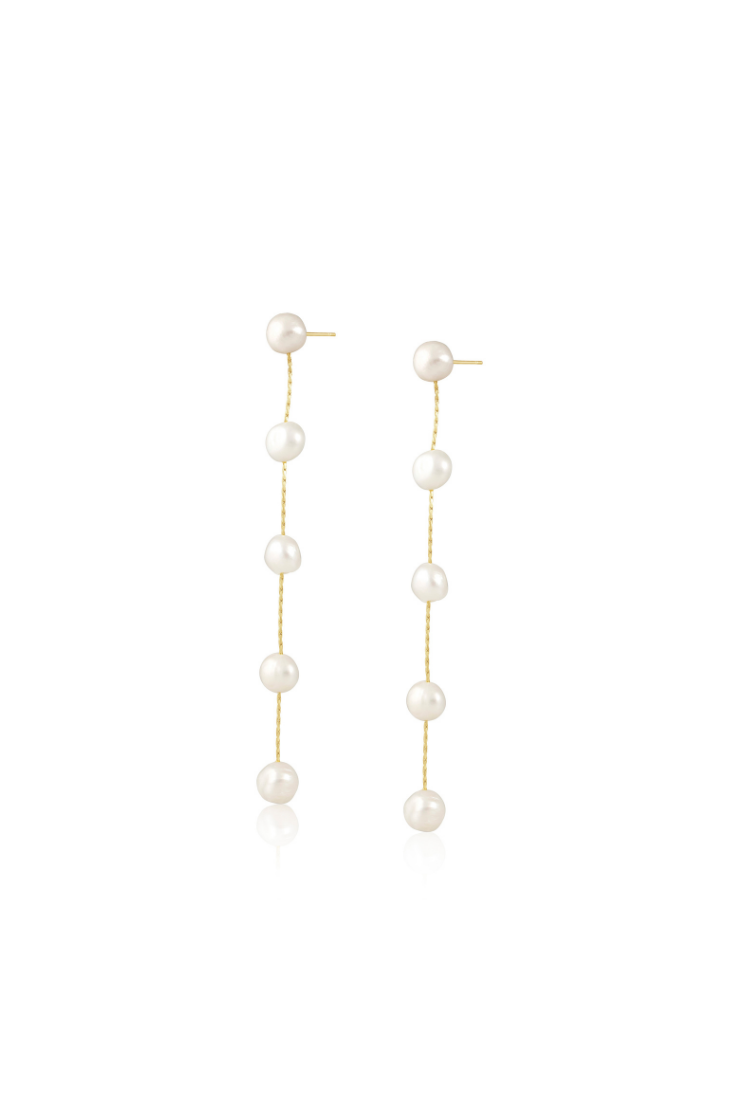 Valentina Pearl Drop Earrings - Sahira Jewelry