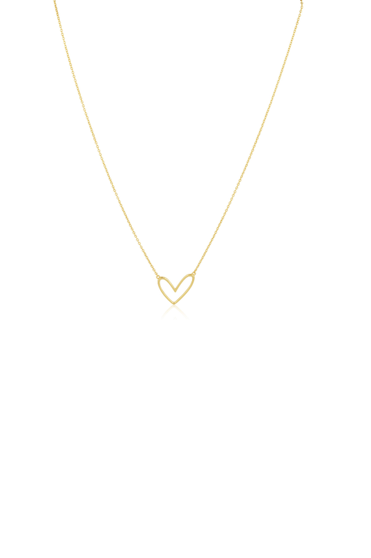 Abigail Open Heart Necklace - Sahira Jewelry