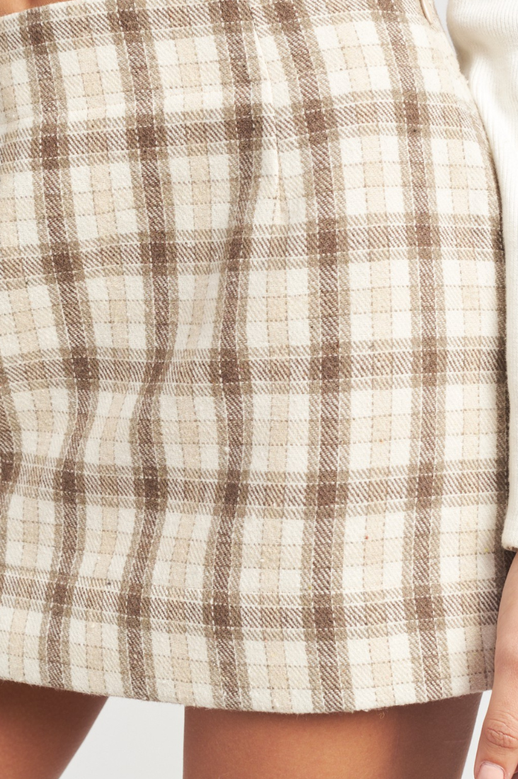 Checkered Mini Skirt