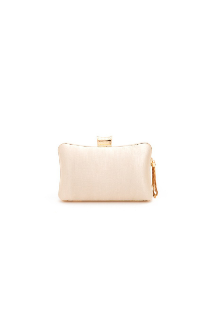 Satin Pleated Clutch