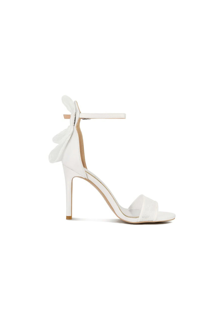 Bow Lace Stiletto Heels