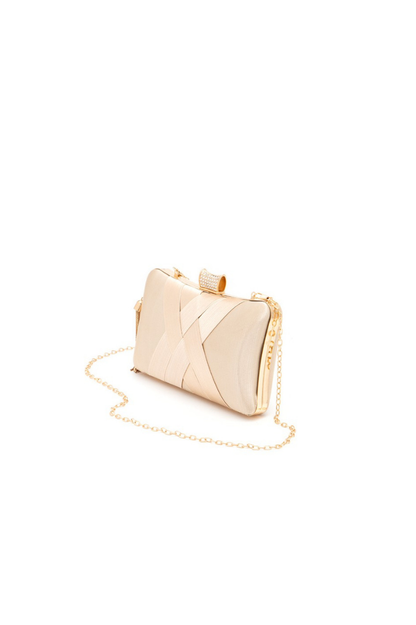 Satin Pleated Clutch