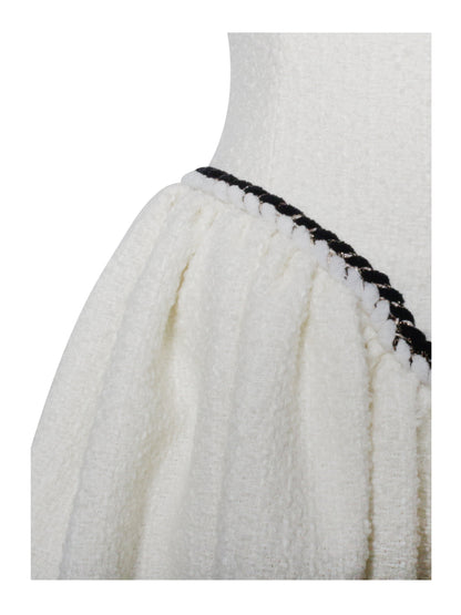 Coco Tweed V Waist Mini Dress - Miss Circle