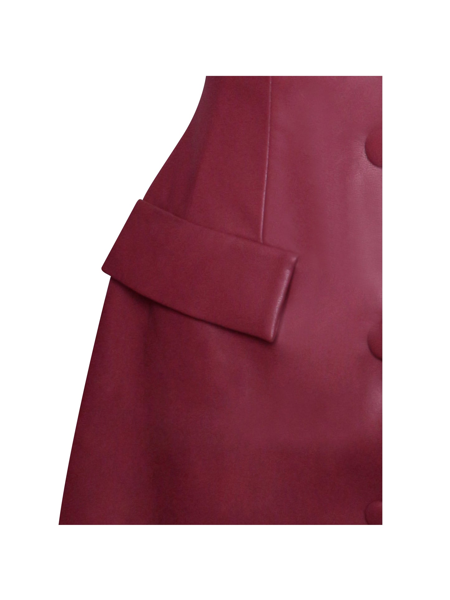 Baila Burgundy Vegan Leather Blazer Mini Dress - Miss Circle