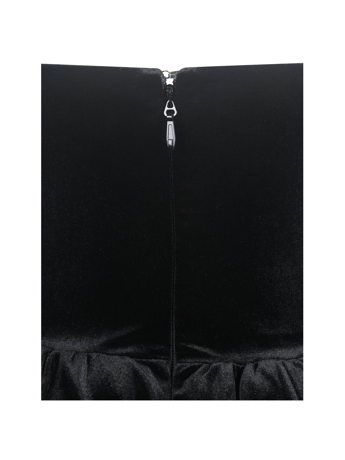 Catrina Black Velvet Mini Dress - Miss Circle