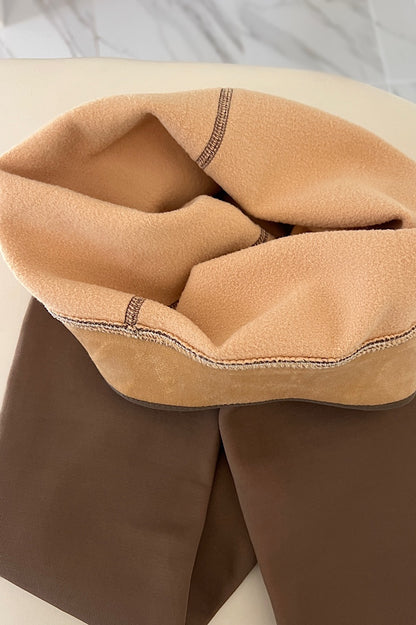 Thermal Fleece Tights - Brown