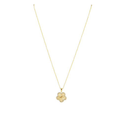 Adeline Pave Outline Pendant Necklace