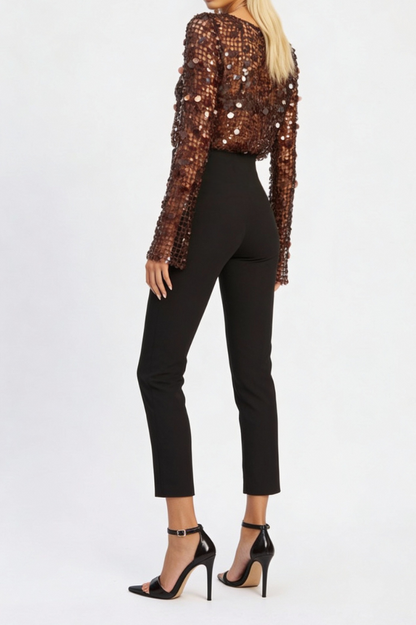 Serenity Sequin Mesh Top