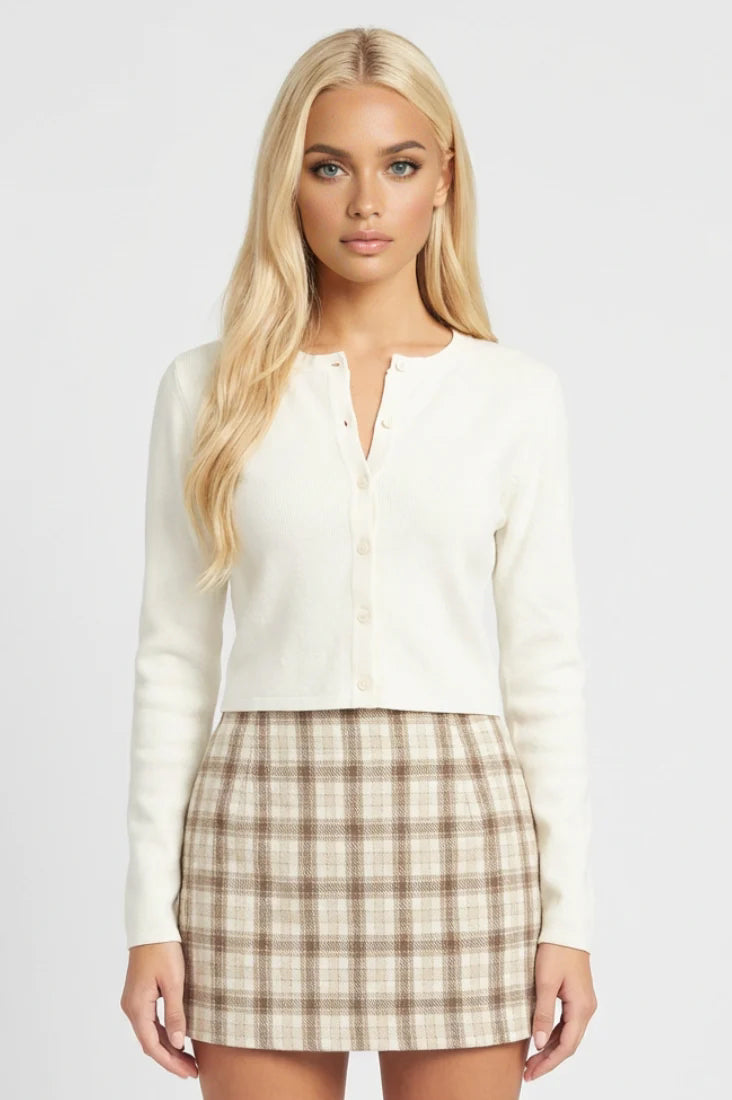 Checkered Mini Skirt