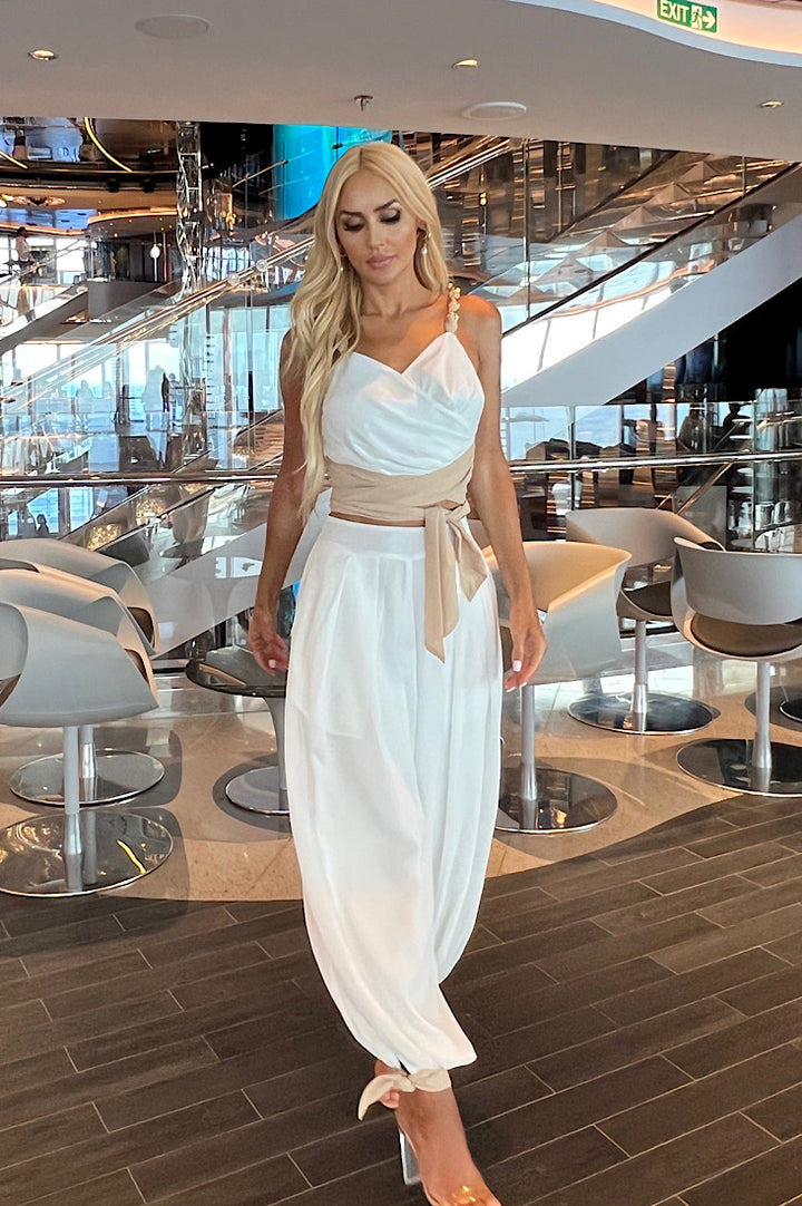 Women's Two Piece Matching Sets, Rhinestone 2 Piece Pants Set & Outfit ...