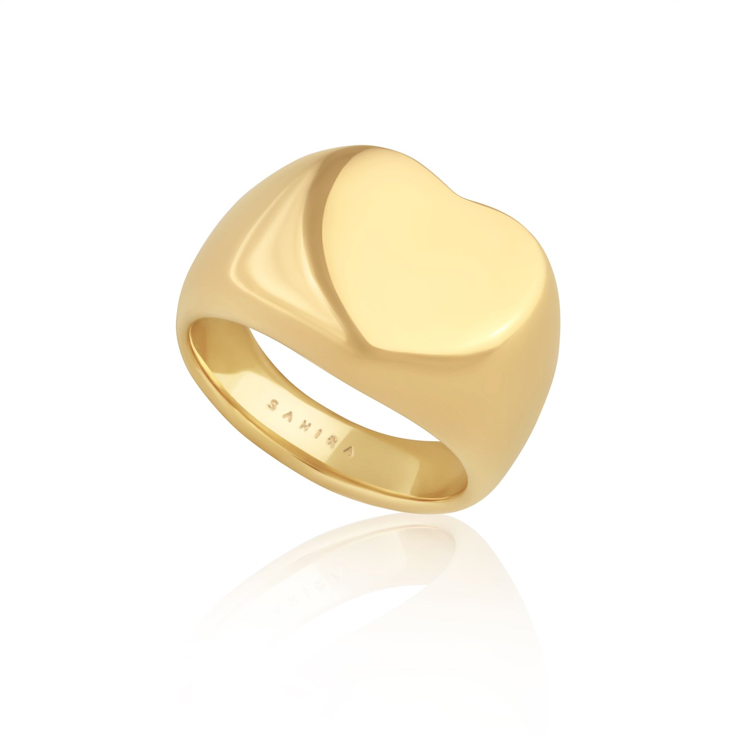 Heart Signet Ring - Sahira Jewelry