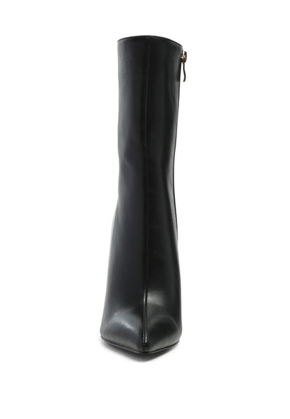 FG LONDON RAG OVER THE ANKLE STILETTO BOOT