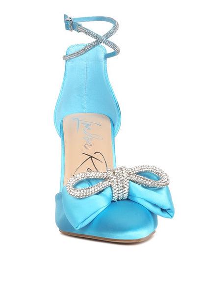 Olivia Rhinestone Bow Heels