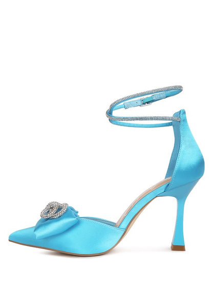 Olivia Rhinestone Bow Heels