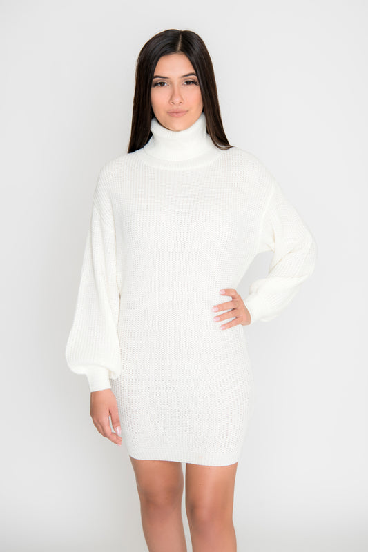 Sophia Sweater Dress - Ivory