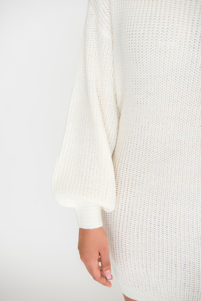 Sophia Sweater Dress - Ivory