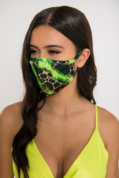 Marble Face Mask - Green