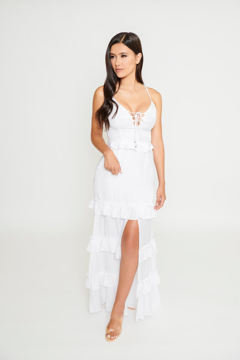 Abby Maxi Dress - White