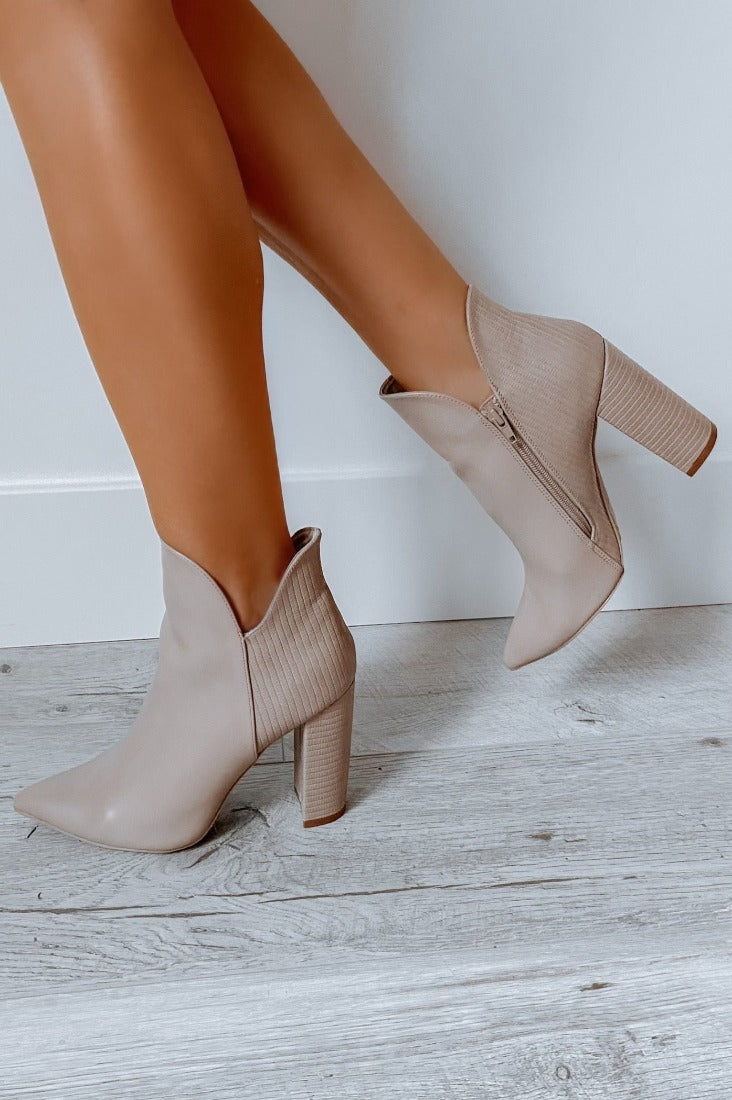 Alice Booties - Taupe
