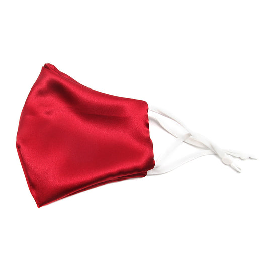 Satin Face Mask - Red